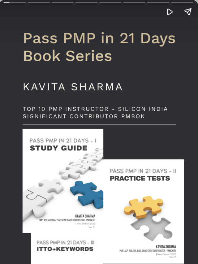 Pass PMP in 21 Days – Books by Kavita Sharma